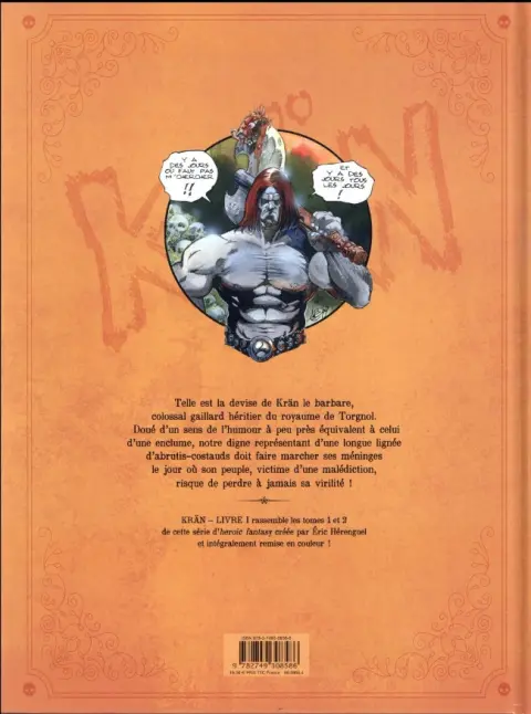 Verso de l'album Krän Livre 1