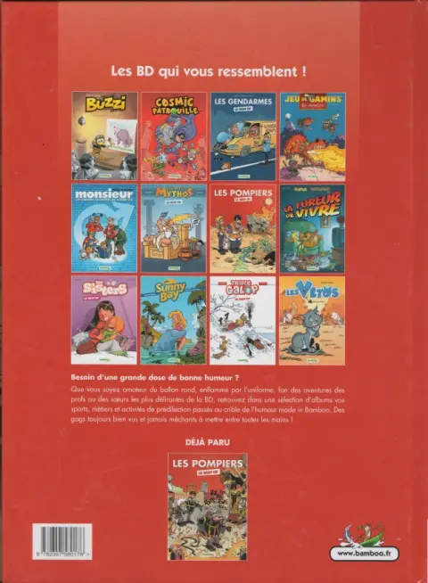 Verso de l'album Les Pompiers Le Best of 3
