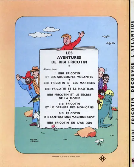Verso de l'album Bibi Fricotin Tome 8 Bibi Fricotin découvre l'Atlantide