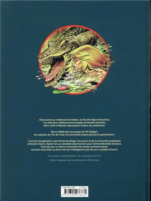 Verso de l'album Rahan Fils des âges farouches Tome 12