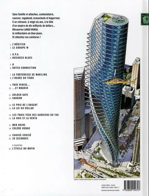 Verso de l'album Largo Winch Tome 19 Chassé-croisé