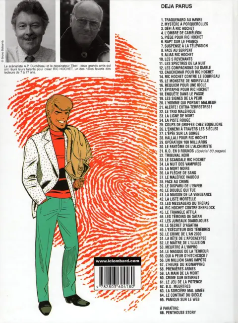 Verso de l'album Ric Hochet Tome 37 Le maléfice vaudou