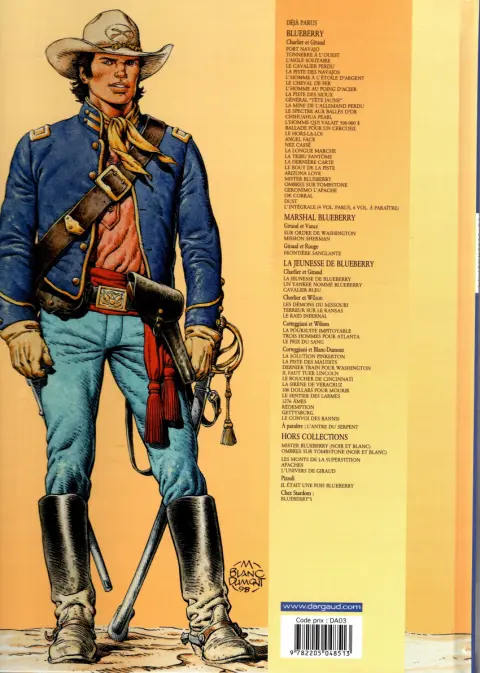 Verso de l'album La Jeunesse de Blueberry Tome 11 La piste maudite