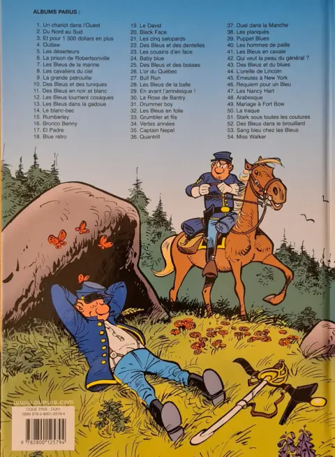 Verso de l'album Les Tuniques Bleues Tome 40 Les hommes de paille