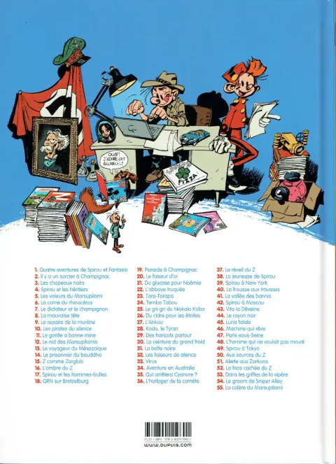 Verso de l'album Spirou et Fantasio Tome 44 Le rayon noir