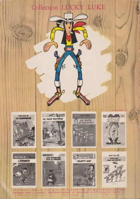 Verso de l'album Lucky Luke Tome 3 Arizona