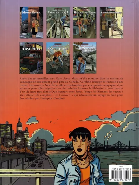 Verso de l'album Caroline Baldwin Tome 7 Raison d'état