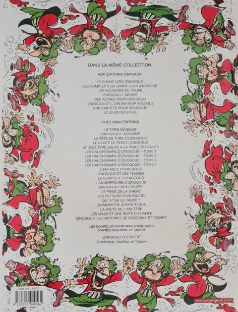 Verso de l'album Iznogoud Tome 2 Les complots d'Iznogoud
