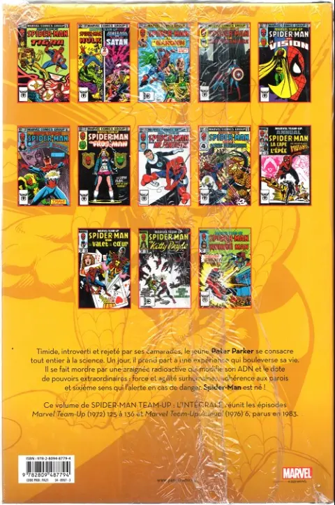 Verso de l'album Spider-Man Team-Up Tome 10 1983