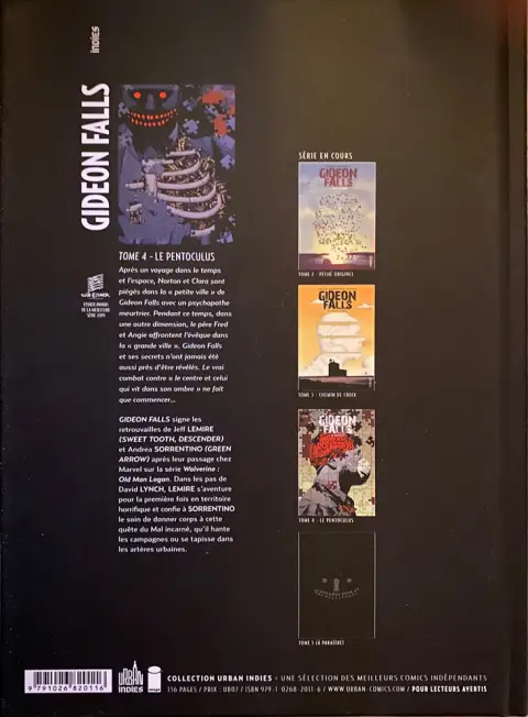 Verso de l'album Gideon Falls Volume 4 Le Pentoculus
