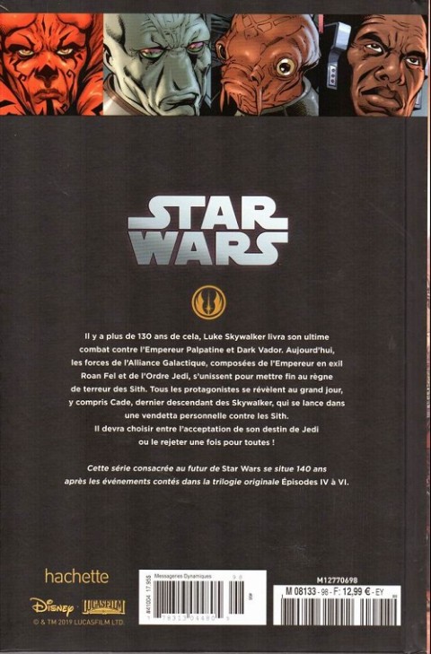 Verso de l'album Star Wars - Légendes - La Collection Tome 98 Star Wars Legacy - IX. Le destin de cade