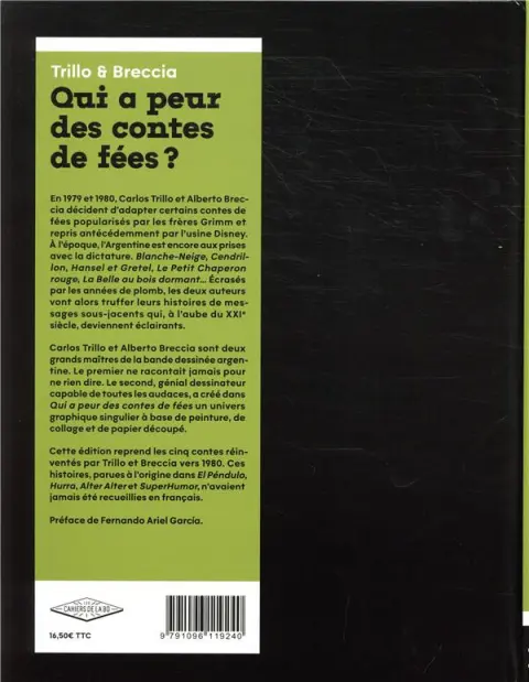 Verso de l'album Qui a peur des contes de fées ?