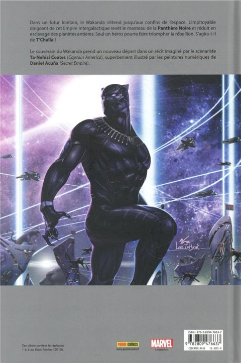 Verso de l'album Black Panther Tome 1 L'Empire intergalactique du Wakanda