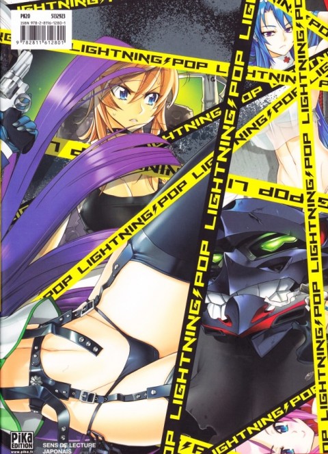 Verso de l'album Highschool of the dead Highschool of the Dead & Triage X - Shouji Sato's Artworks Lightning Pop