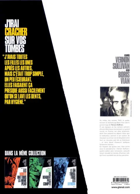 Verso de l'album J'irai cracher sur vos tombes