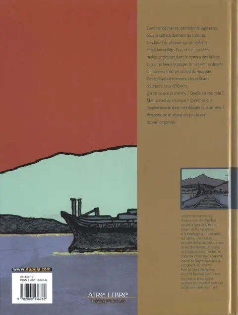 Verso de l'album Le Chant des baleines