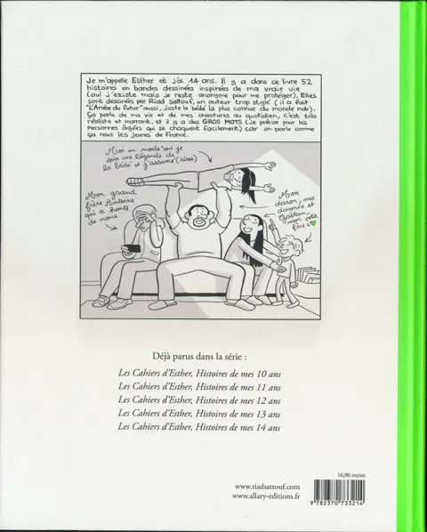 Verso de l'album Les Cahiers d'Esther Tome 5 Histoires de mes 14 ans