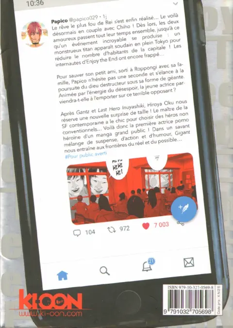 Verso de l'album Gigant 3
