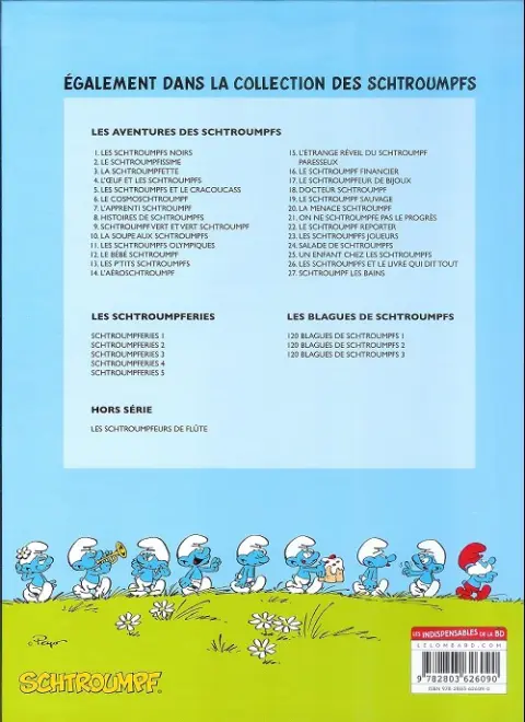 Verso de l'album Les Schtroumpfs Tome 24 Salade de Schtroumpfs