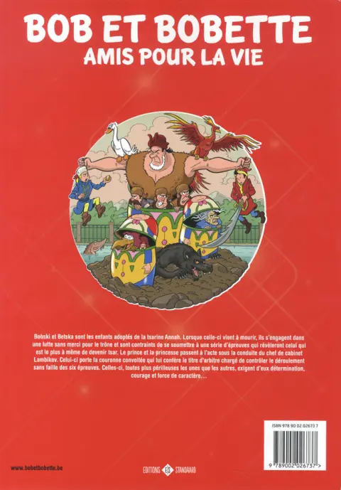 Verso de l'album Bob et Bobette Tome 362 La couronne convoitée