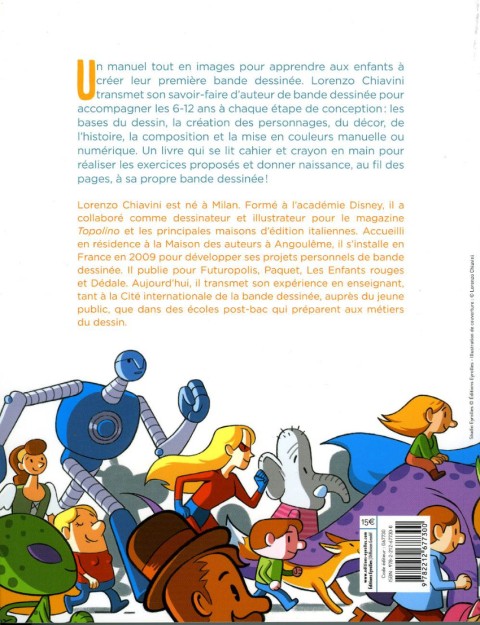 Verso de l'album Manuel de bande dessinée pour les enfants