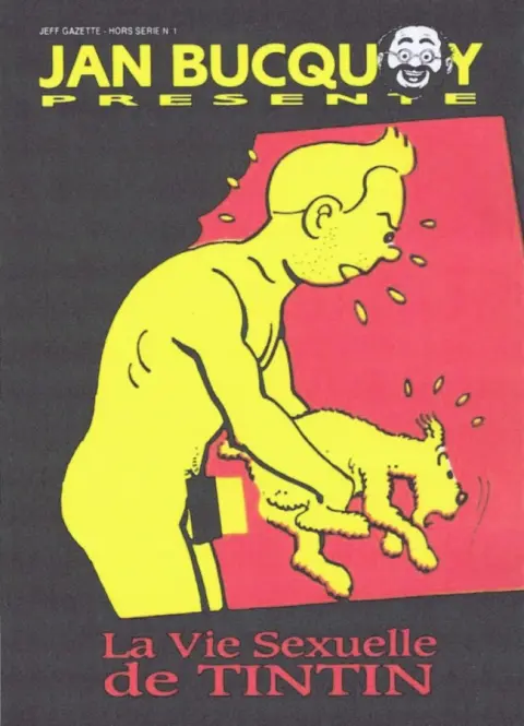 Verso de l'album Tintin - Pastiches pour Adultes La vie sexuelle de Tintin