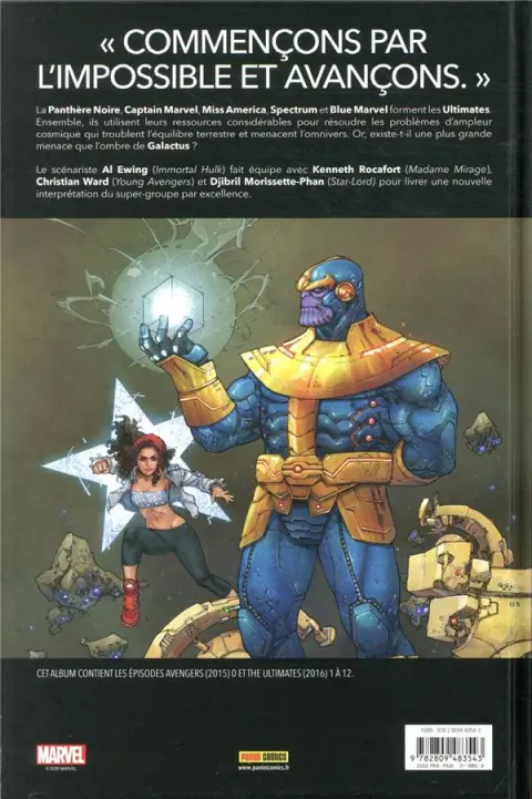 Verso de l'album Ultimates - Omniversel