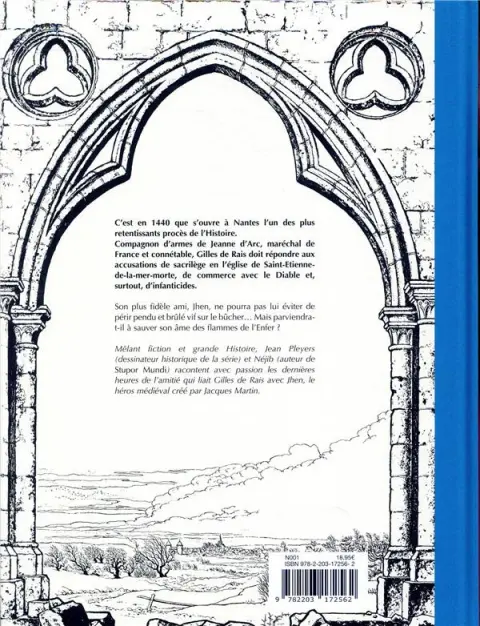 Verso de l'album Jhen Tome 17 Le procès de Gilles de Rais