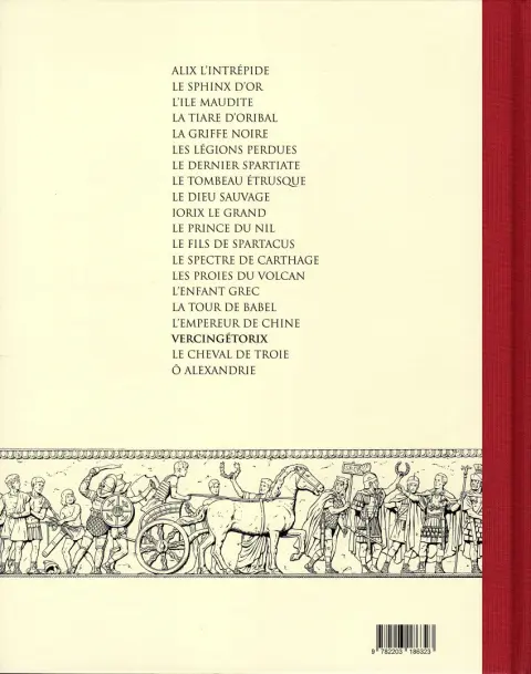 Verso de l'album Alix Tome 18 Vercingétorix