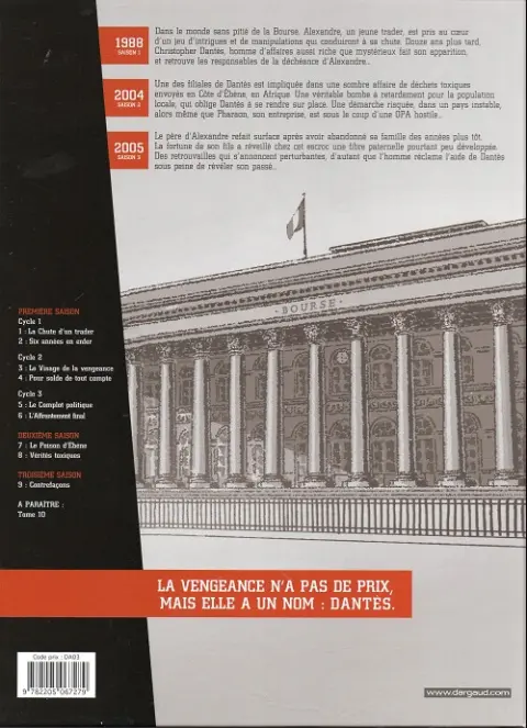 Verso de l'album Dantès Tome 5 Le complot politique