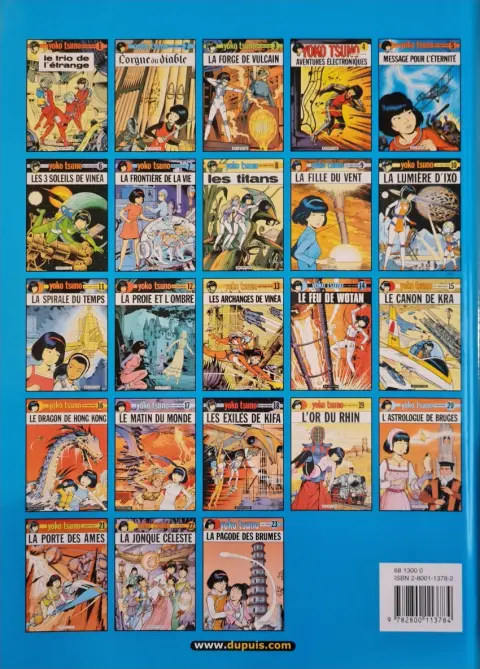 Verso de l'album Yoko Tsuno Tome 16 Le dragon de Hong Kong