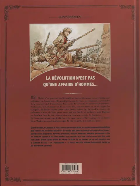 Verso de l'album Communardes ! Nous ne dirons rien de leurs femelles...
