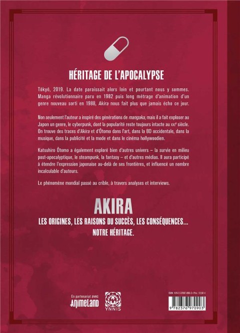 Verso de l'album Hommage à Akira Héritage de l'apocalypse