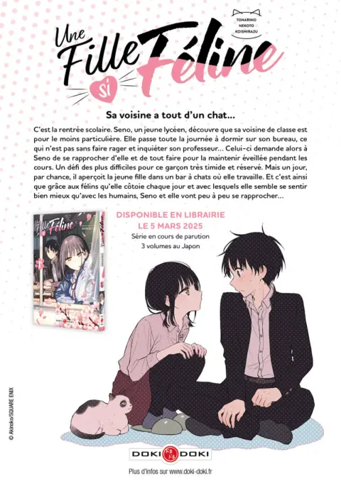 Verso de l'album Une Fille si Féline 1