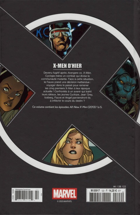 Verso de l'album X-Men - La Collection Mutante Tome 122 X-Men d'hier