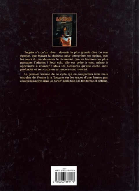 Verso de l'album Le Crépuscule des anges Tome 1 Poppéa