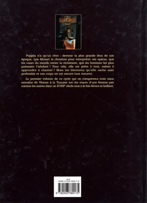 Verso de l'album Le Crépuscule des anges Tome 1 Poppéa