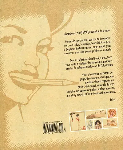 Verso de l'album Sketchbook - Comix Buro Sketchbook Yeagle