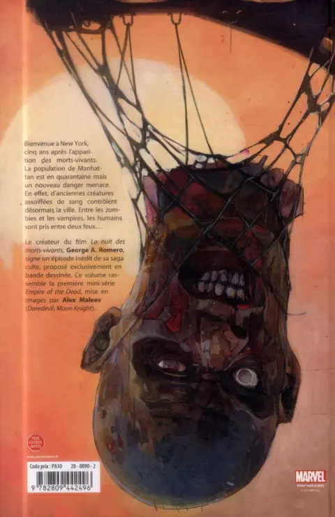 Verso de l'album Empire of the Dead Tome 1