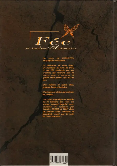 Verso de l'album Fée et tendres automates Tome 1 Jam