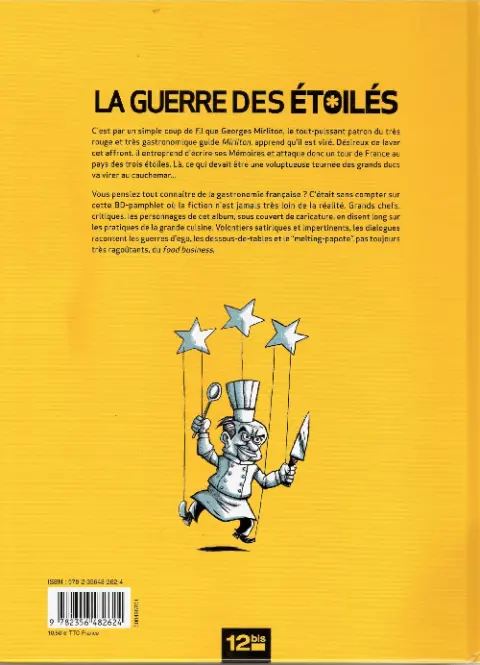 Verso de l'album La Guerre des étoilés