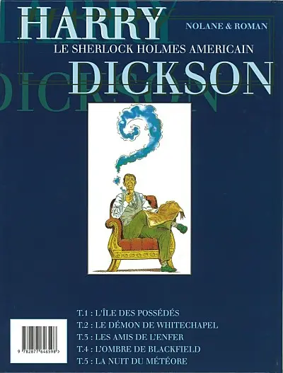 Verso de l'album Harry Dickson Tome 5 La nuit du météore