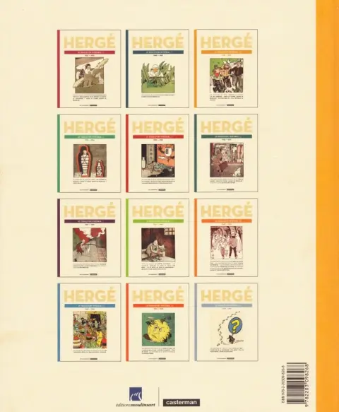 Verso de l'album Hergé - Le Feuilleton intégral Tome 9 1940 - 1943