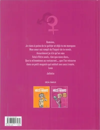 Verso de l'album Histoires de mecs et de nanas Tome 2 À la recherche du prince charmant