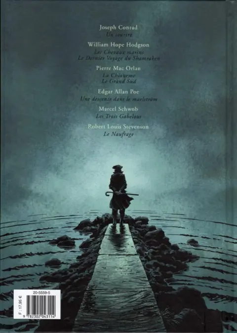 Verso de l'album Hommes à la mer