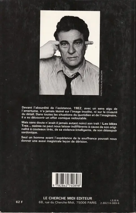 Verso de l'album Les Idées noires de Trez