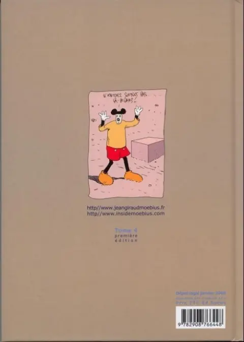 Verso de l'album Inside Moebius Tome 4