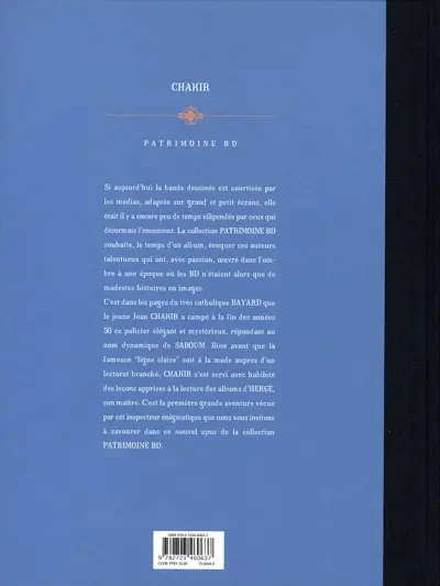 Verso de l'album Inspecteur Saboum Tome 1