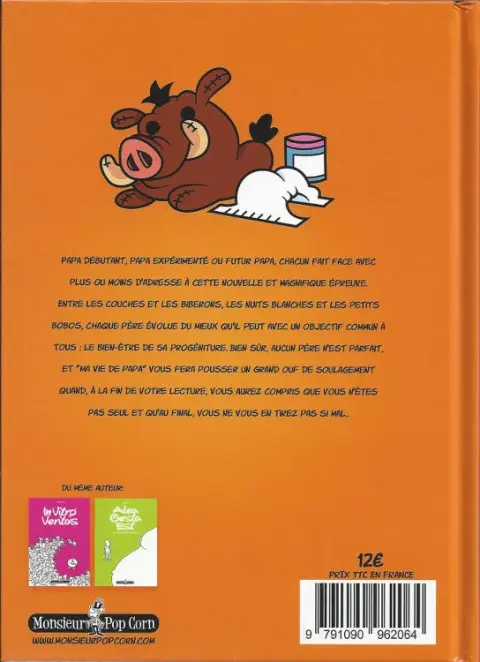 Verso de l'album Ma vie de papa