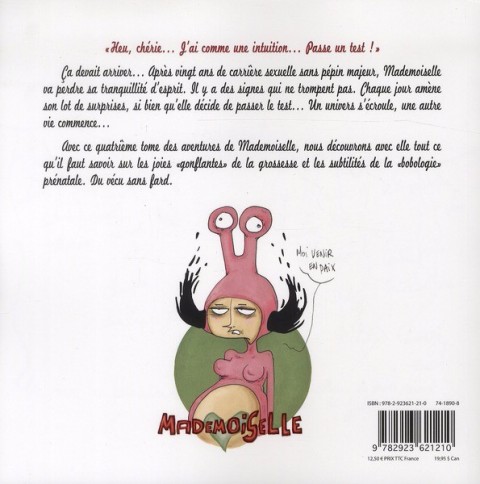 Verso de l'album Mademoiselle Tome 4 L'arme foetale